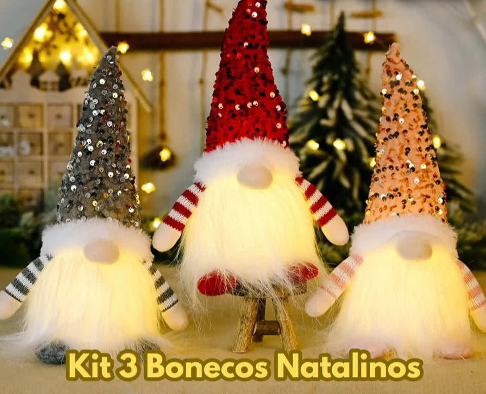 Kit 3 Bonecos - Neve Divertida | Frete Grátis + 50% Off