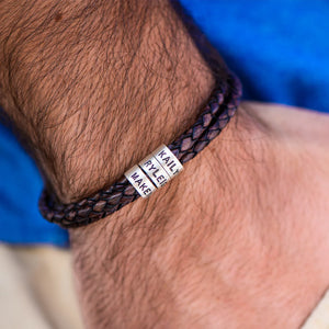 Pulseira Masculina Personalizável | Oferta Especial 50% OFF + Frete Grátis Somente Hoje!