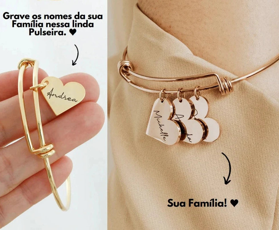 Pulseira Minhas Razões - Personalizável - Gravação a Laser